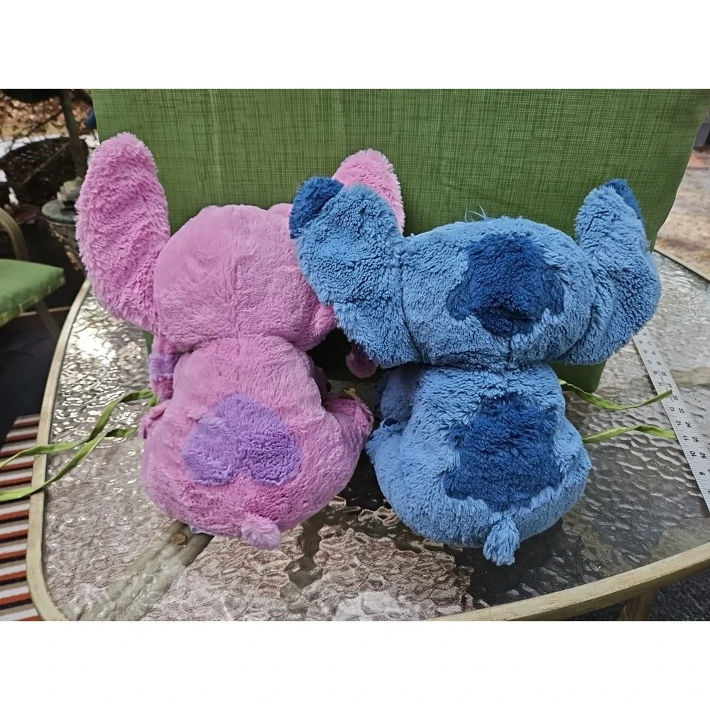 Disney Lilo and Stitch Pink Angel Fluffy Plush 12